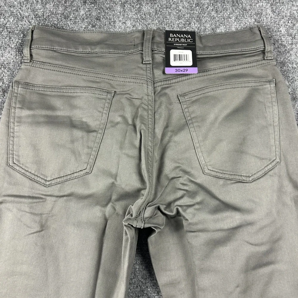 Banana Republic Pants Mens 30x29 Gray‎ Chino 5 Pocket Casual Everyday Stretch